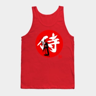 samurai kanji red Tank Top